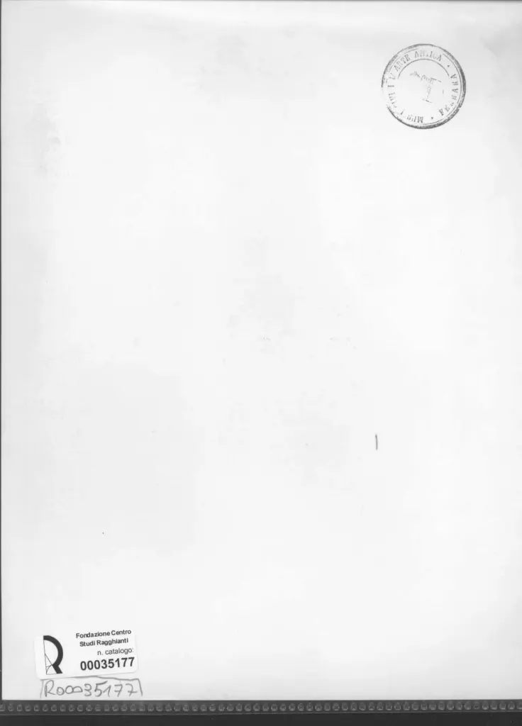 Anonimo , Zancanaro, Antonio - sec. XX - Re Calogerino , retro