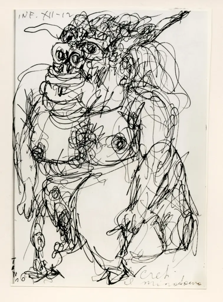 Universit&agrave; di Pisa. Dipartimento di Storia delle Arti , Zancanaro, Antonio - sec. XX - Creti - foglio 56 recto , fronte