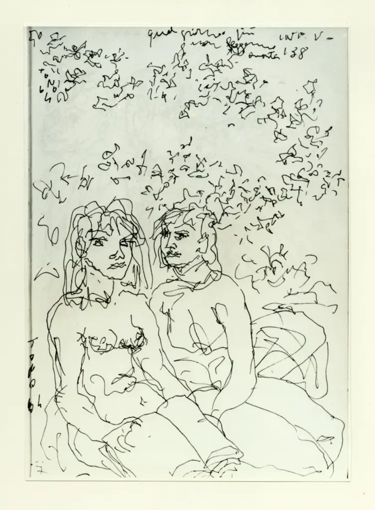 Universit&agrave; di Pisa. Dipartimento di Storia delle Arti , Zancanaro, Antonio - sec. XX - Paolo e Francesca - foglio 52 recto