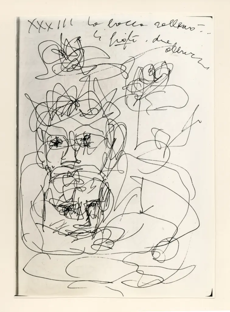 Universit&agrave; di Pisa. Dipartimento di Storia delle Arti , Zancanaro, Antonio - sec. XX - Il conte Ugolino - foglio 77 recto , fronte