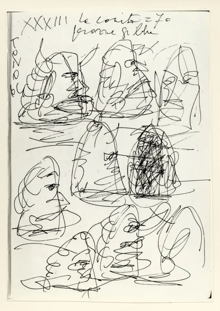 Universit&agrave; di Pisa. Dipartimento di Storia delle Arti , Zancanaro, Antonio - sec. XX - La Cocita - foglio 76 recto , fronte