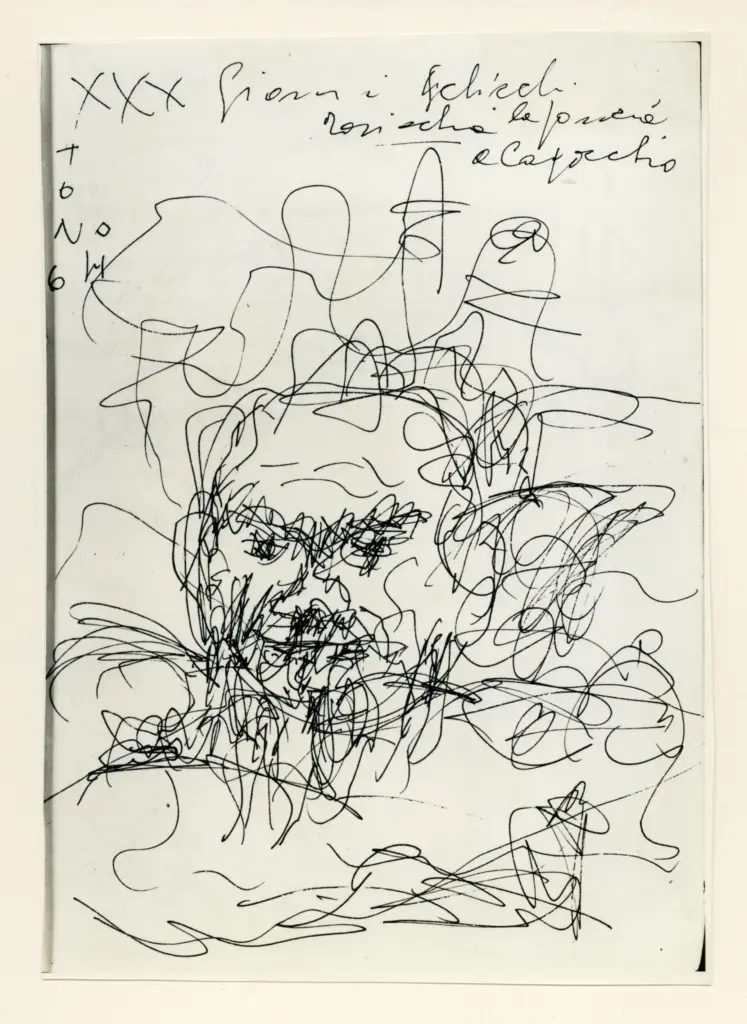 Universit&agrave; di Pisa. Dipartimento di Storia delle Arti , Zancanaro, Antonio - sec. XX - Gianni Schicchi - foglio 72 recto