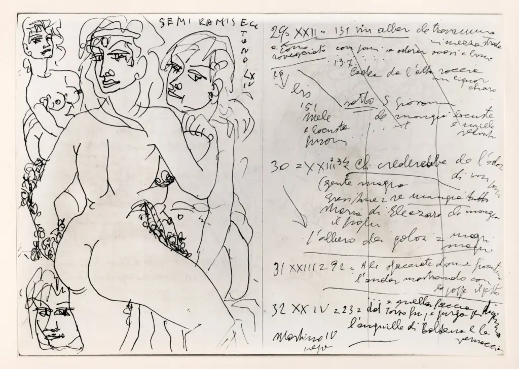 Universit&agrave; di Pisa. Dipartimento di Storia delle Arti , Zancanaro, Antonio - sec. XX - Semiramis , fronte