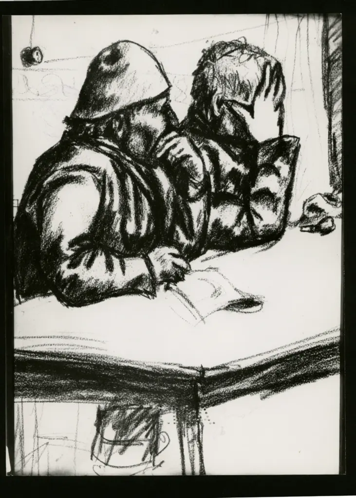 Anonimo , Zancanaro, Antonio - sec. XX - Me pap&agrave; e me gio