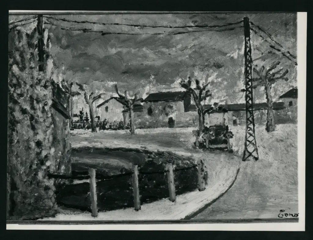 Anonimo , Zancanaro, Antonio - sec. XX - Paesaggio , fronte