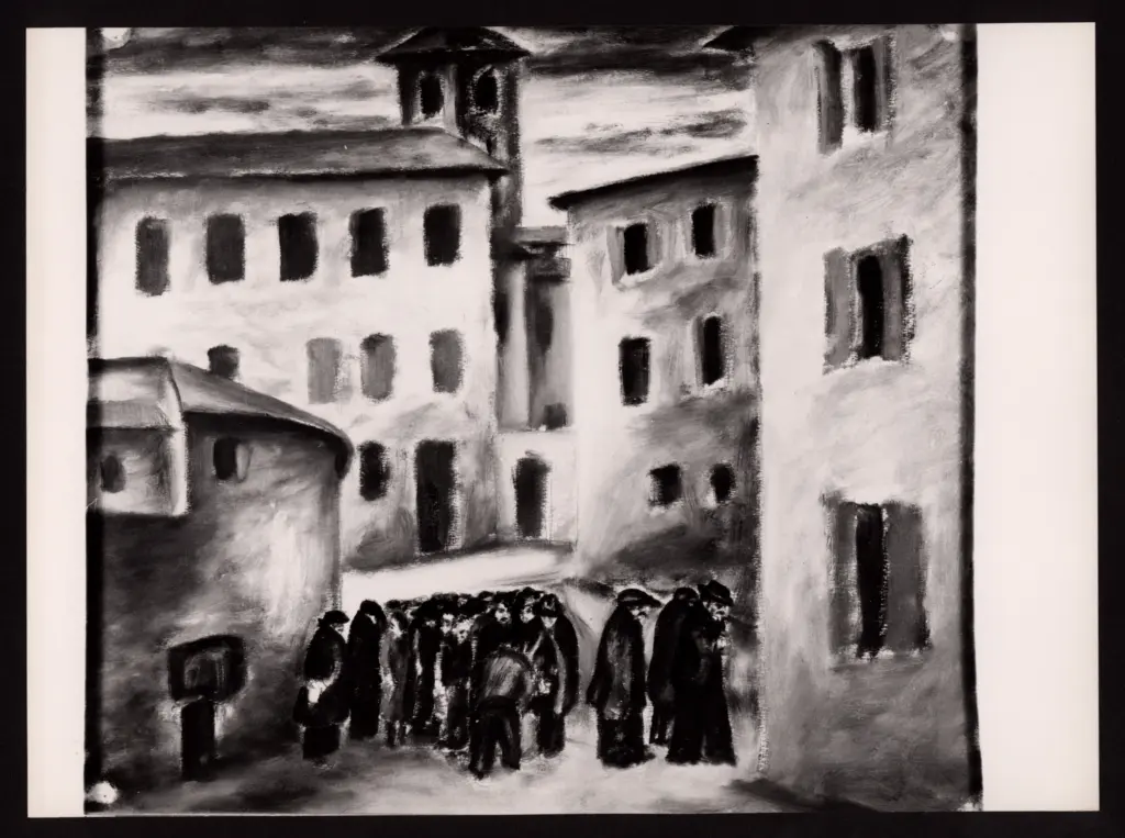 Anonimo , Zancanaro, Antonio - sec. XX - Persone in strada