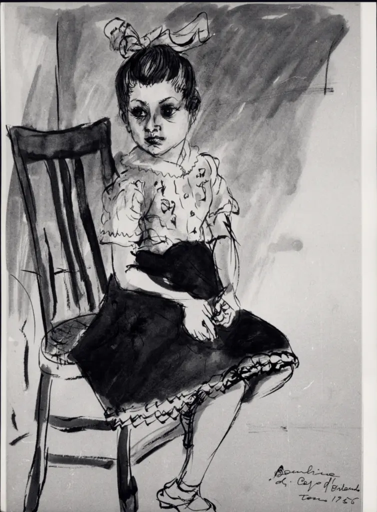 Anonimo , Zancanaro, Antonio - sec. XX - Bambina di Capo d'Orlando , fronte