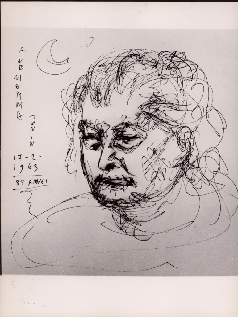 Anonimo , Zancanaro, Antonio - sec. XX - A me mamma 85 anni