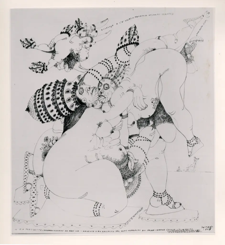 Anonimo , Zancanaro, Antonio - sec. XX - Il pio presidente radioparacadutato da radio U.S.A. , fronte