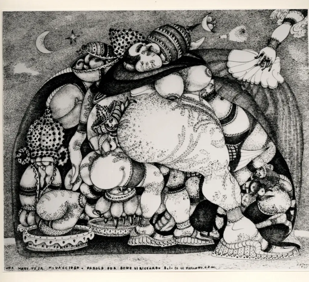 Anonimo , Zancanaro, Antonio - sec. XX - Una mano tesa minacciosa [...] , fronte