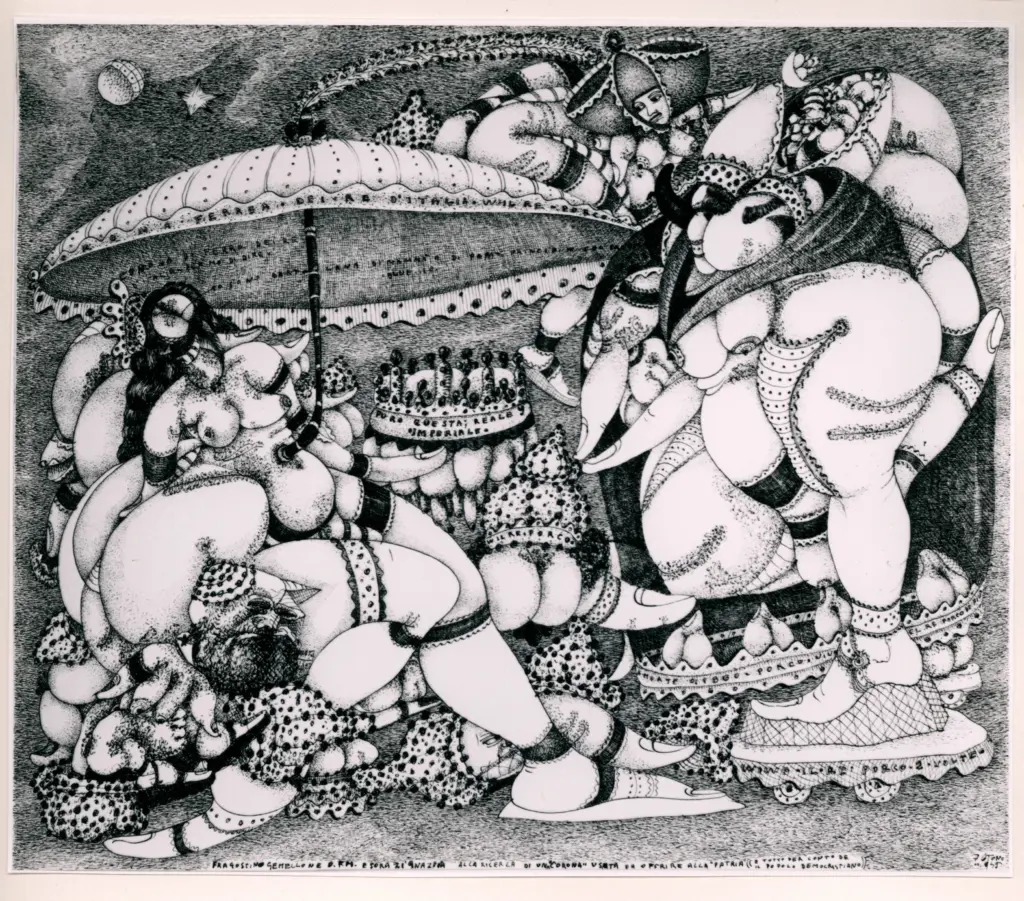 Zancanaro, Antonio , Fragostino Gemellone e sora Zi 'Gnazia alla ricerca [...]