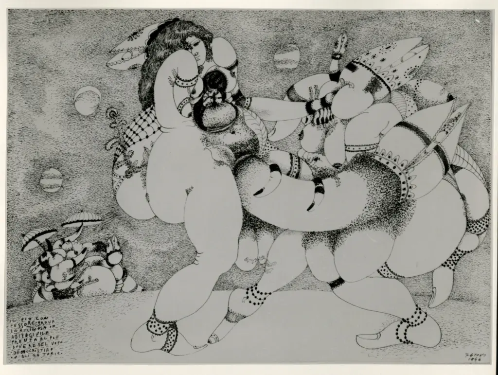 Zancanaro, Antonio , Il pio confessore prova la religiosa in abito civile [...]