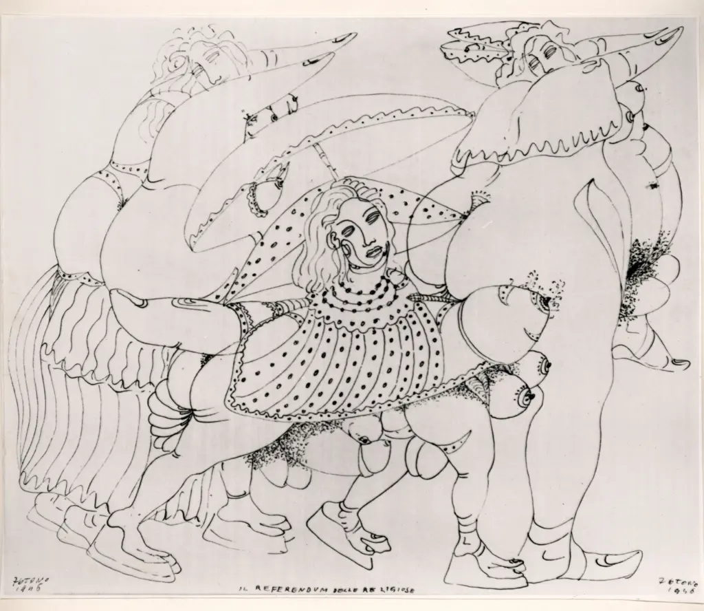 Anonimo , Zancanaro, Antonio - sec. XX - Il referendum delle religiose , fronte