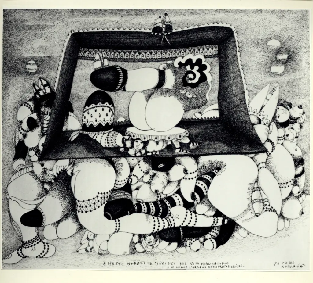 Anonimo , Zancanaro, Antonio - sec. XX - Aspetti morali e giuridici del voto obbligatorio , fronte