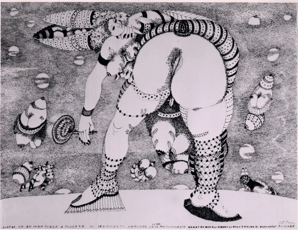 Anonimo , Zancanaro, Antonio - sec. XX - Quando un episodio sorge a toccare il sentimento nazionale