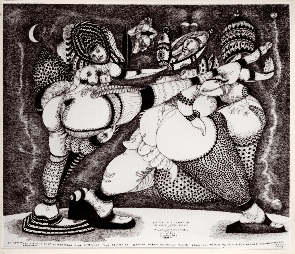Anonimo , Zancanaro, Antonio - sec. XX - Zi Gnazia del diavolo rosso [...] , fronte