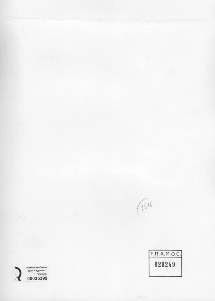 Anonimo , Zancanaro, Antonio - sec. XX - Modello esemplare per amministrative [...] , retro