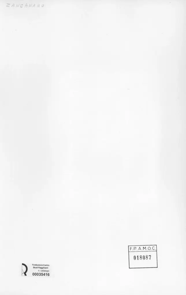 Anonimo , Zancanaro, Antonio - sec. XX - E vidi dietro a noi un diavol nero. INF XXI-28 , retro