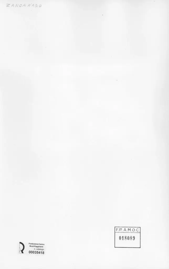 Anonimo , Zancanaro, Antonio - sec. XX - INF XIII-103. Fra Godenti fummo, F. Bolognesi , retro