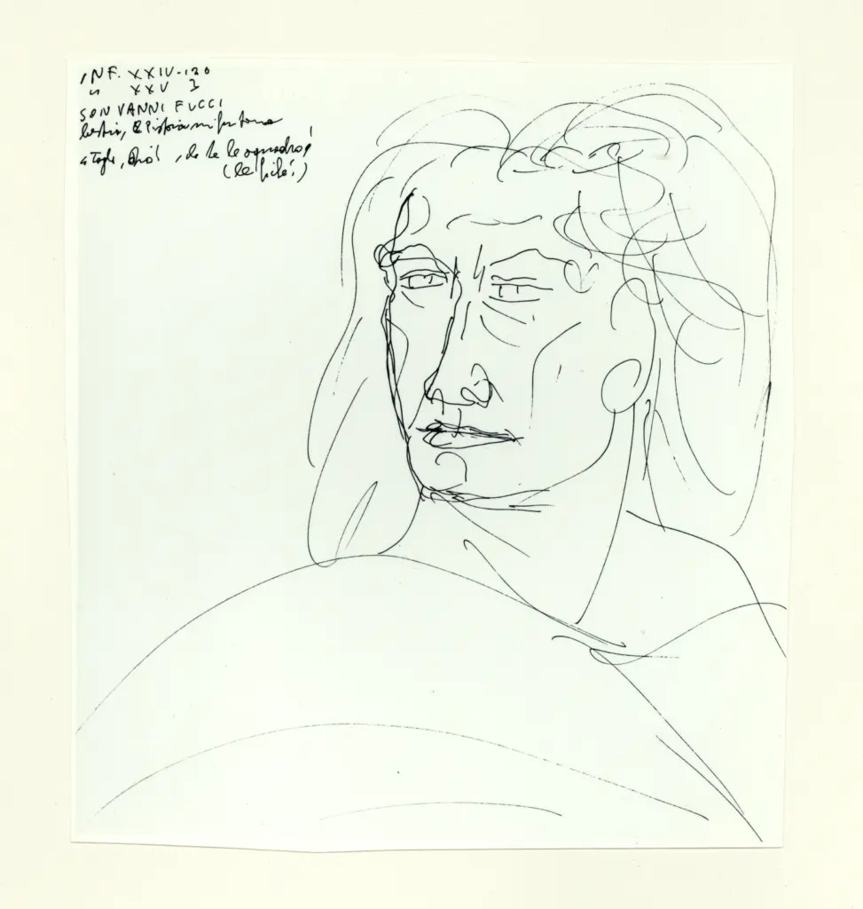 Zancanaro, Antonio , INF XXIV-126 e XXV-3. Son Vanni Fucci [...]