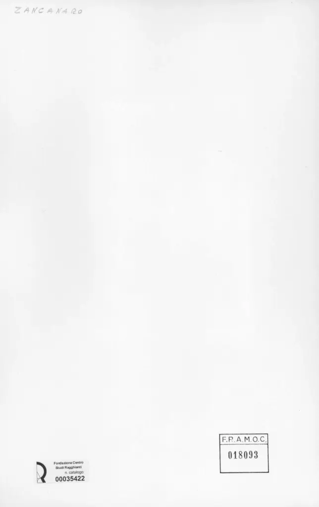 Anonimo , Zancanaro, Antonio - sec. XX - Figure avvolte da alberi , retro