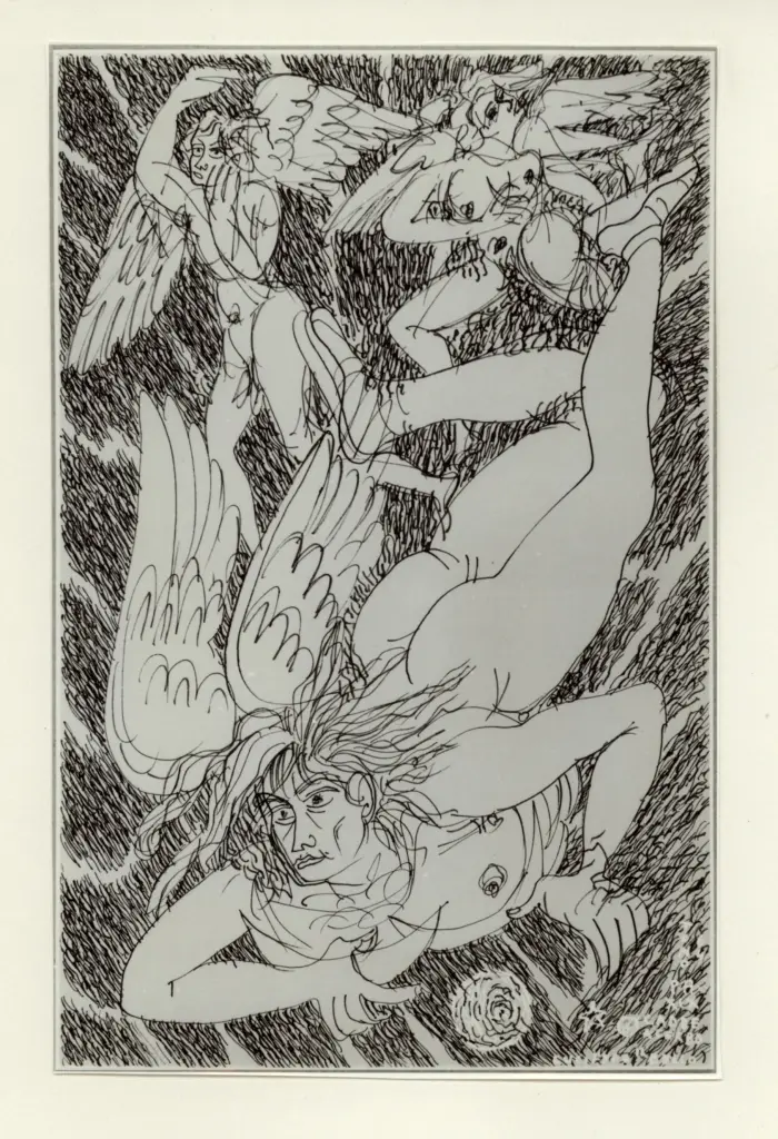 Anonimo , Zancanaro, Antonio - sec. XX - PA XIX. Cadde acerbo Lucifero il bello , fronte