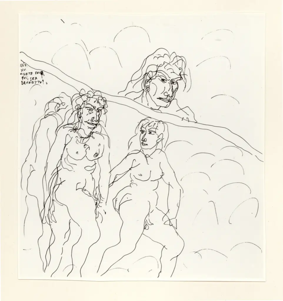 Anonimo , Zancanaro, Antonio - sec. XX - INF XV. "Siete voi qui, ser Brunetto?" , fronte