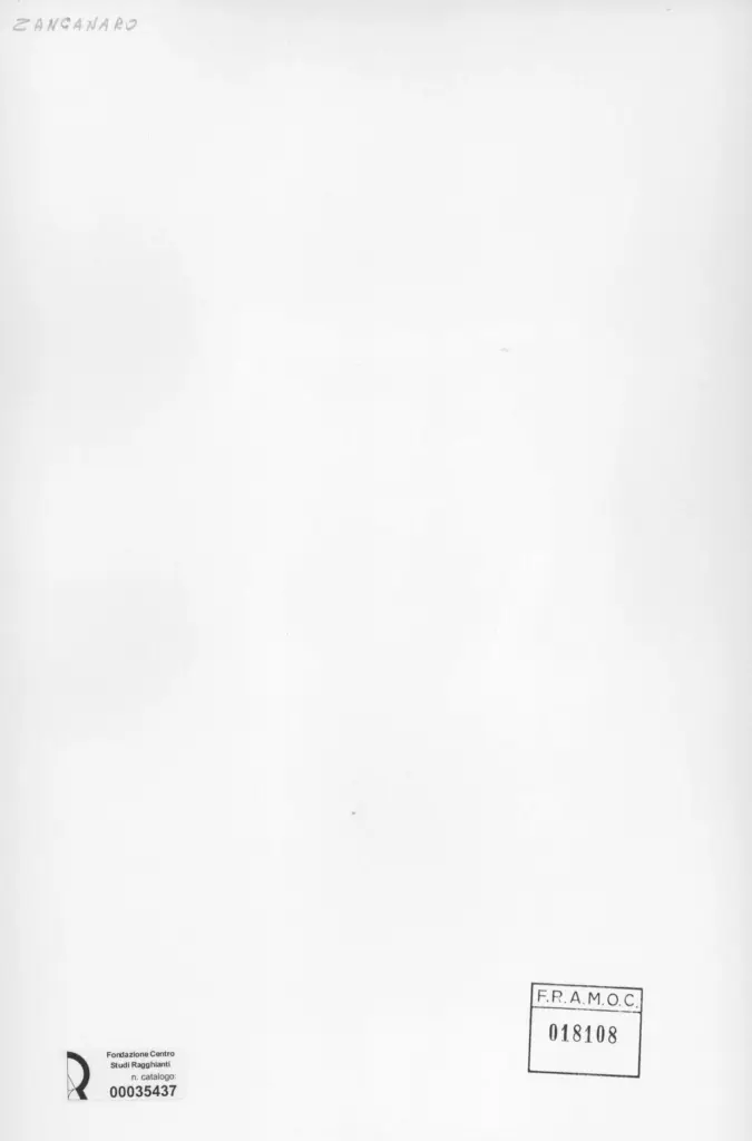 Anonimo , Zancanaro, Antonio - sec. XX - INF XV. "Siete voi qui, ser Brunetto?" , retro