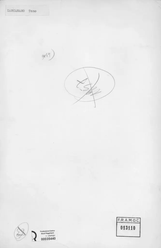 Anonimo , Zancanaro, Antonio - sec. XX - Lago con ninfee