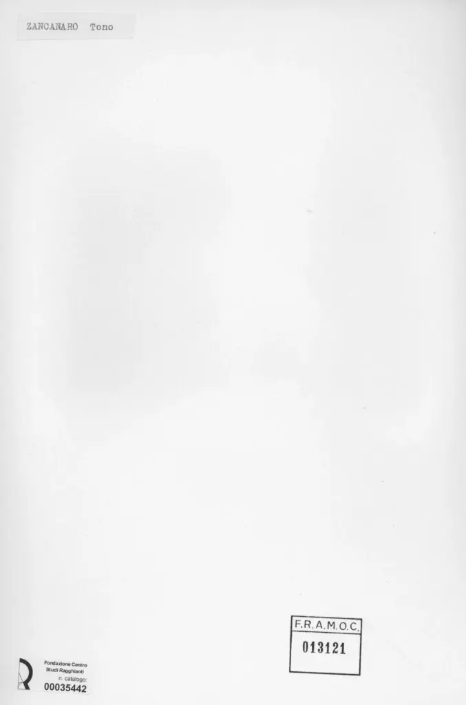 Anonimo , Zancanaro, Antonio - sec. XX - Scultura , retro