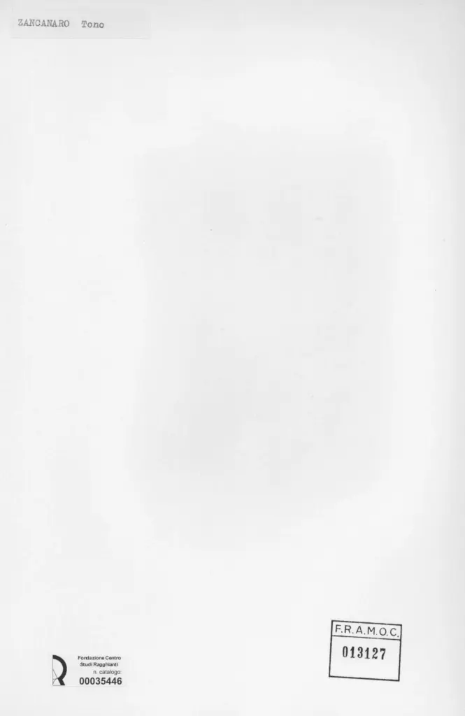 Anonimo , Zancanaro, Antonio - sec. XX - Scultura in preparazione