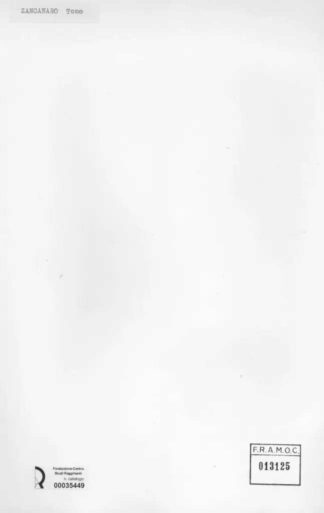 Anonimo , Zancanaro, Antonio - sec. XX - Vaso con volti e foglie , retro