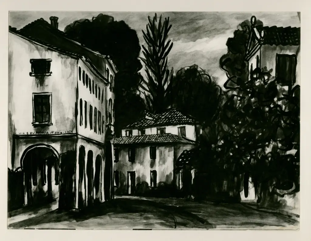 Anonimo , Zancanaro, Antonio - sec. XX - Via S. Eufemia , fronte