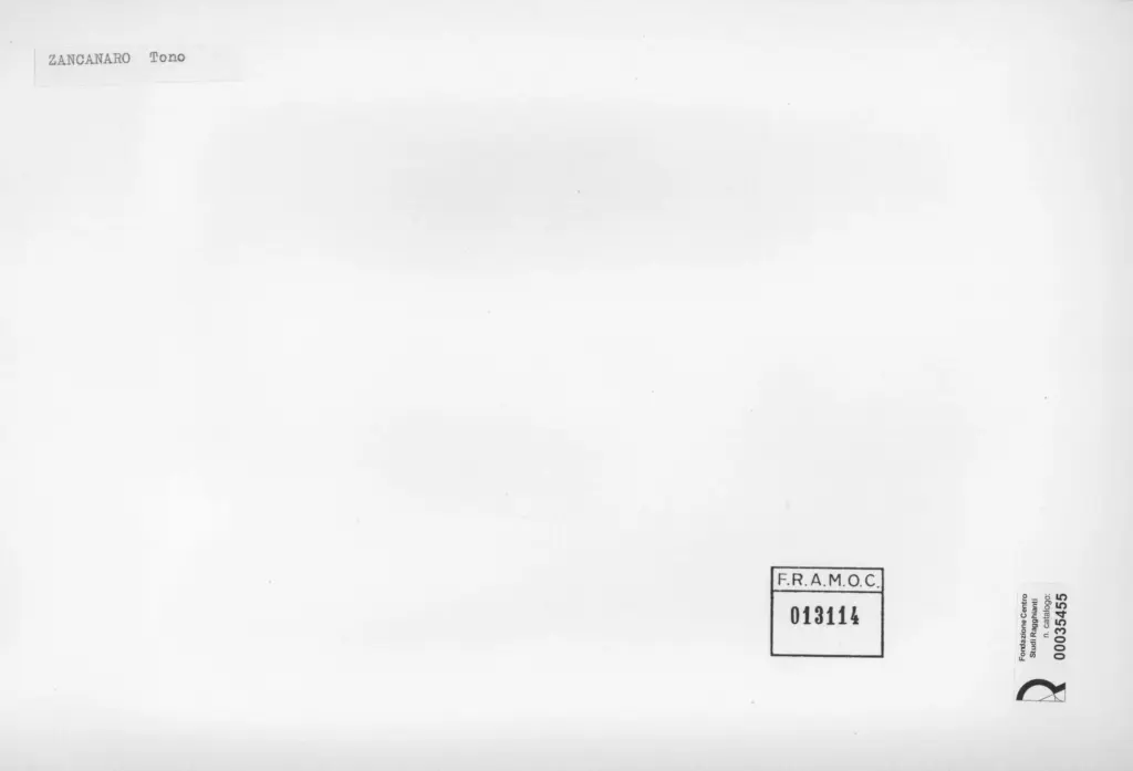 Anonimo , Zancanaro, Antonio - sec. XX - Via S. Eufemia , retro