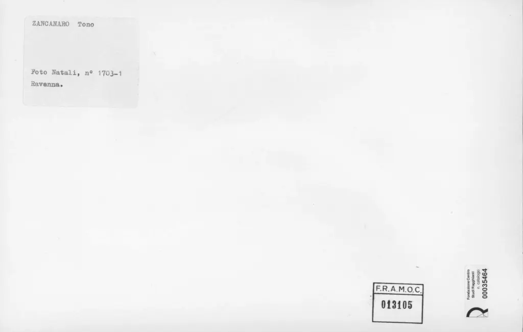 Natali , Zancanaro, Antonio - sec. XX - Mosaico raffigurante vari corpi nudi , retro