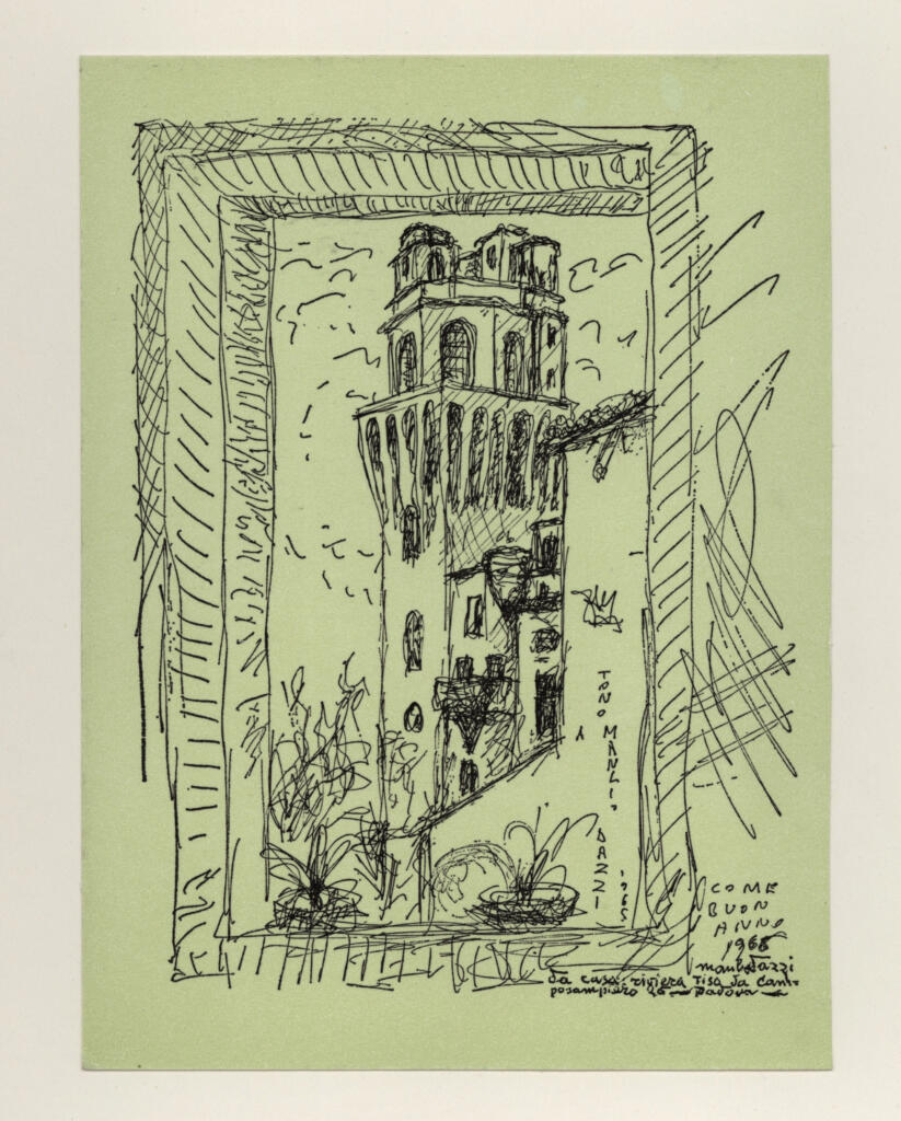 Anonimo , Zancanaro, Antonio - sec. XX - La casa riviera [...] , fronte