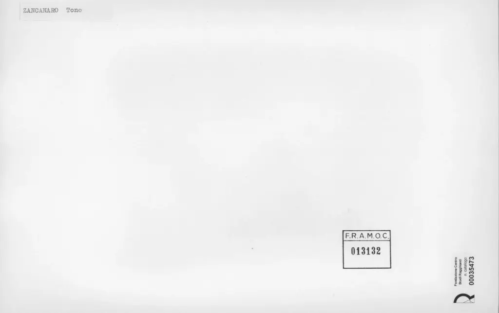 Anonimo , Zancanaro, Antonio - sec. XX - San Gregorio di Capo d'Orlando , retro