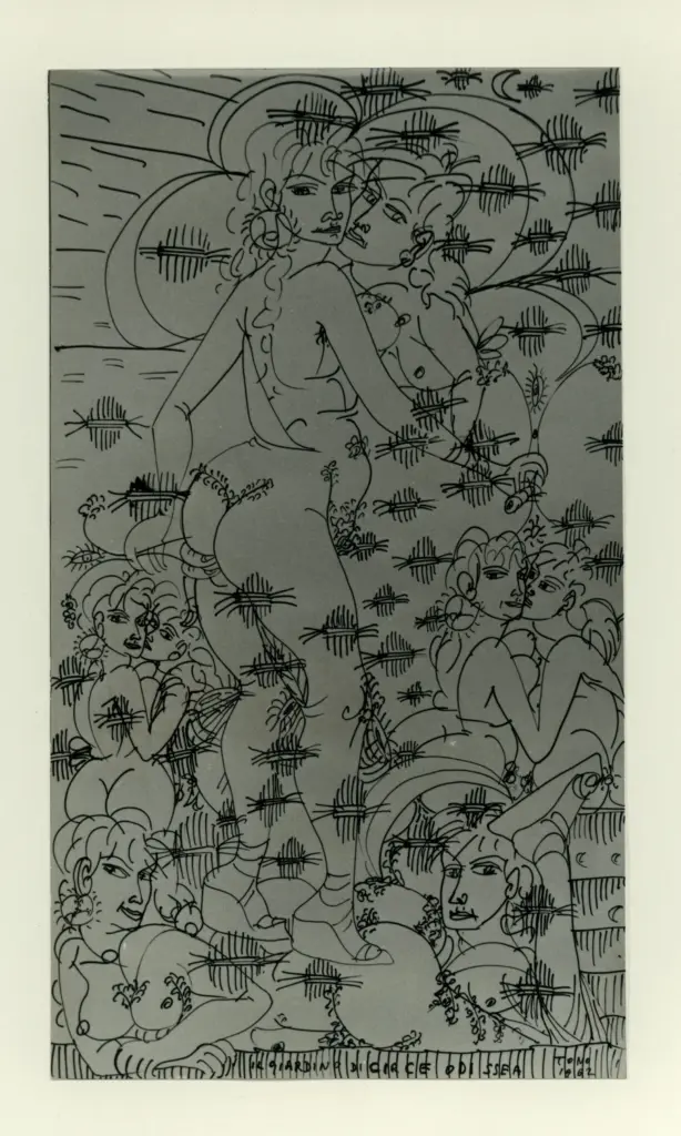 Anonimo , Zancanaro, Antonio - sec. XX - Il giardino di Circe Odissea , fronte