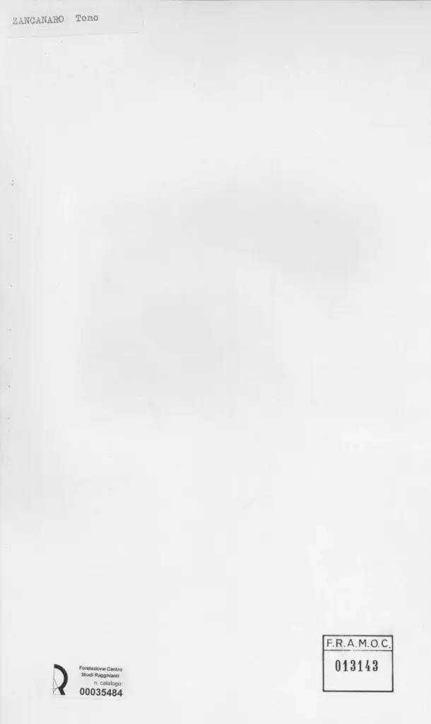 Anonimo , Zancanaro, Antonio - sec. XX - Scultura , retro