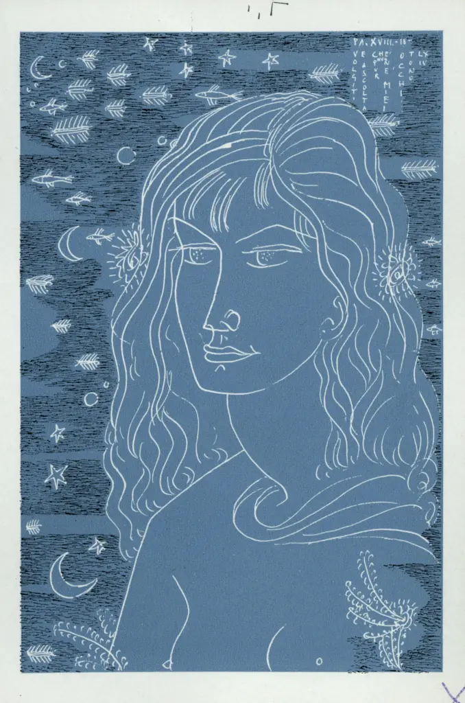 Anonimo , Zancanaro, Antonio - sec. XX - PA XVIII-18. Volgiti e ascolta che' non pur ne' miei occhi , fronte