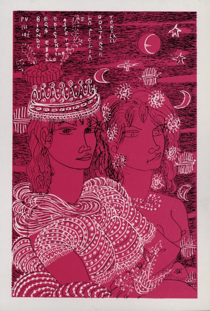 Anonimo , Zancanaro, Antonio - sec. XX - PU III-107. Biondo era e bello e di gentile aspetto , fronte