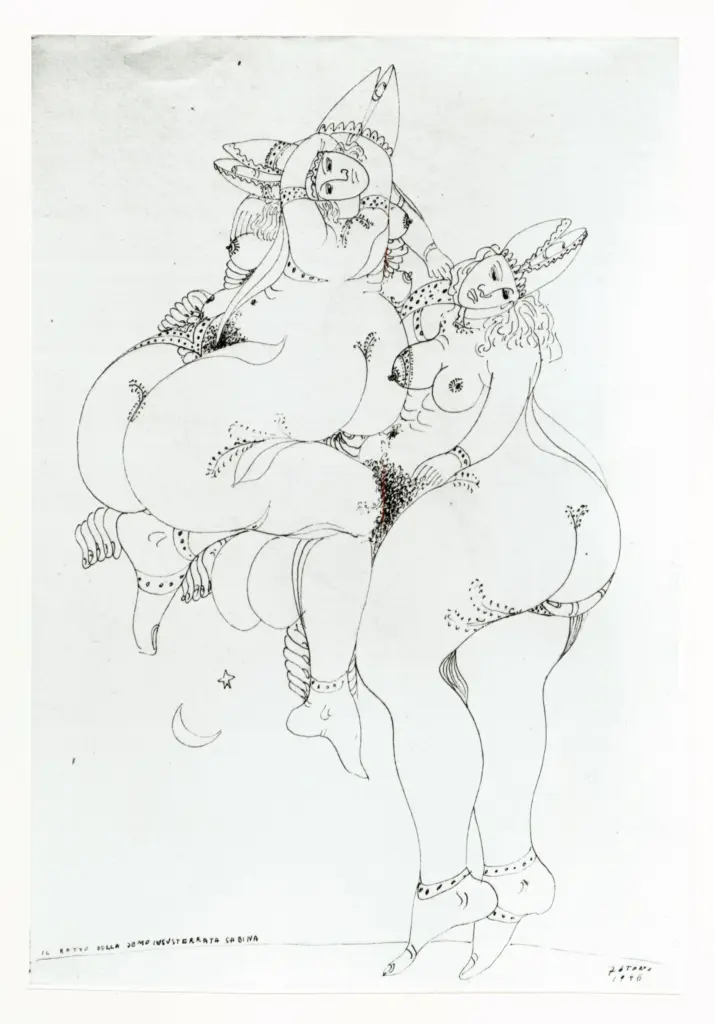 Anonimo , Zancanaro, Antonio - sec. XX - Il ratto della demoinsusterrata Sabina , fronte