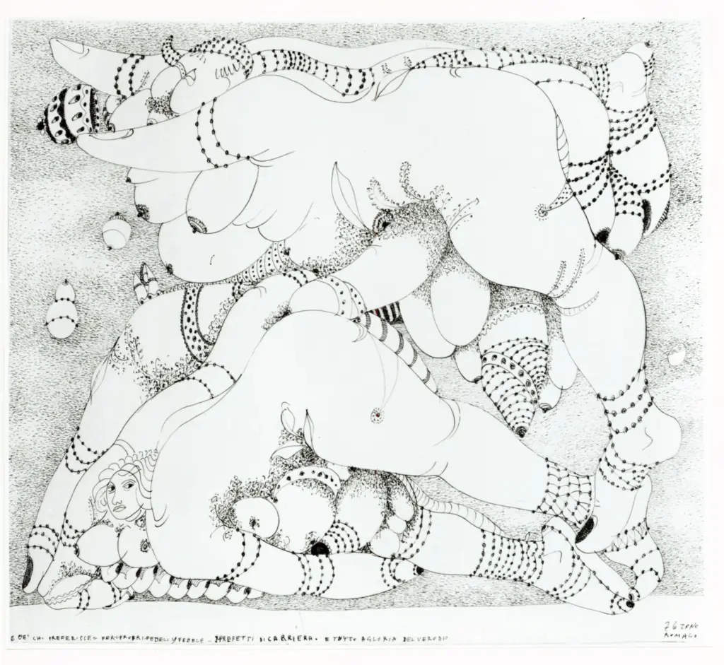 Anonimo , Zancanaro, Antonio - sec. XX - E c'&egrave; chi preferisce per i propri fedeli [...] , fronte