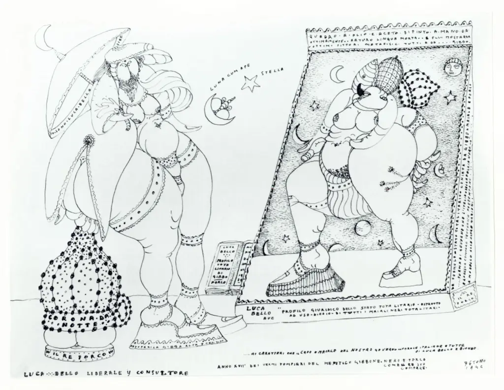 Anonimo , Zancanaro, Antonio - sec. XX - Luca bello profilo totalitario di gibbo , fronte