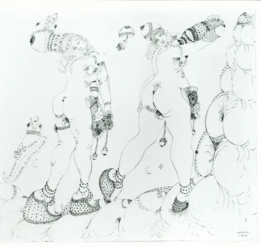 Anonimo , Zancanaro, Antonio - sec. XX - Cul8 alpino ramo bei scouts in-cordata in salita di 16&deg; grado