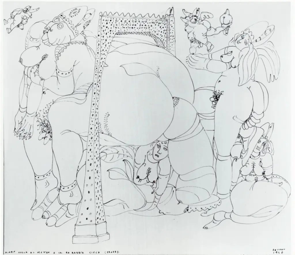 Anonimo , Zancanaro, Antonio - sec. XX - Piopio parla al mondo