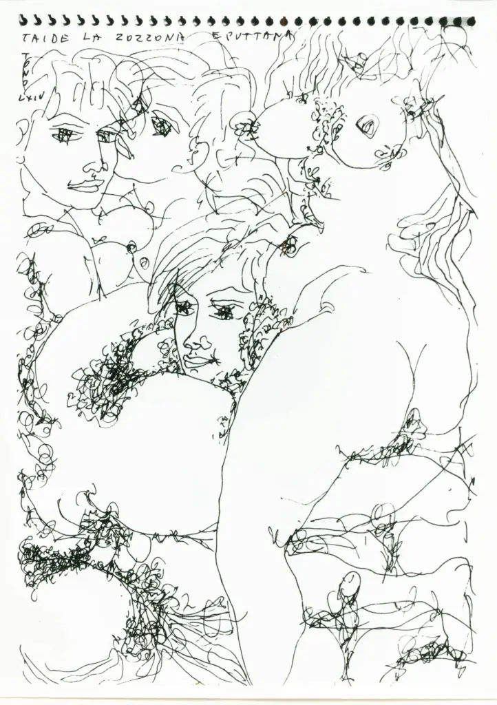 Anonimo , Zancanaro, Antonio - sec. XX - Taide la zozzona [...] , fronte