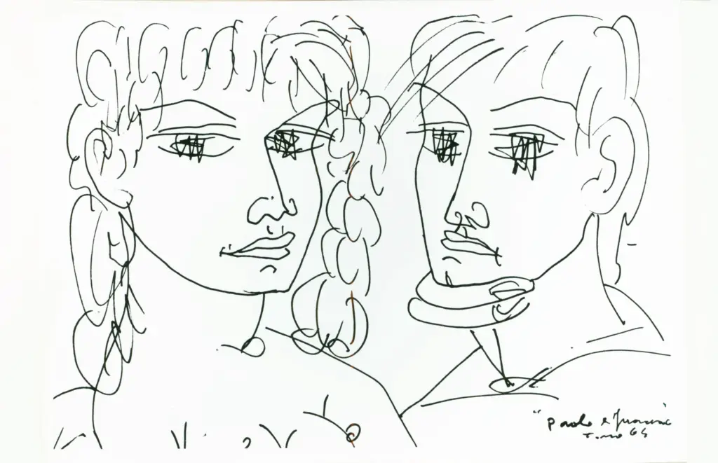 Anonimo , Zancanaro, Antonio - sec. XX - Paolo e Francesca , fronte