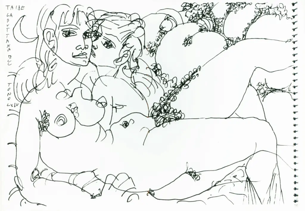 Anonimo , Zancanaro, Antonio - sec. XX - Taide la Puttana , fronte