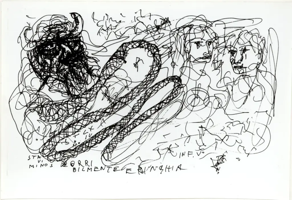 Anonimo , Zancanaro, Antonio - sec. XX - Stavi Minos [...] , fronte